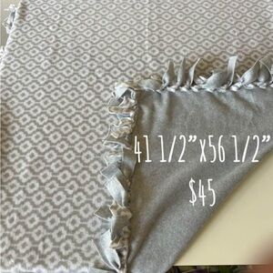 Gray Patterned Home Bedding Blanket